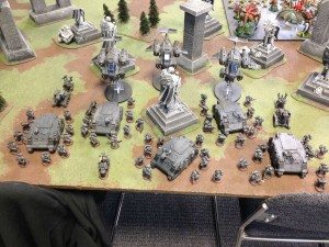 My Army and Game 1 table
