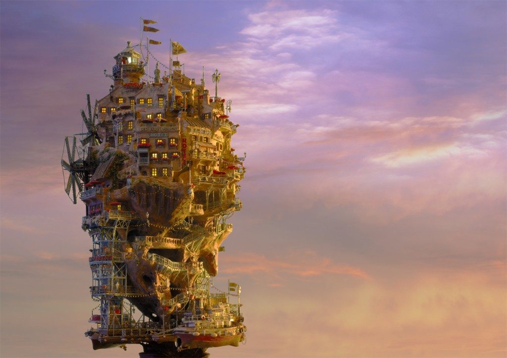 The-rock-Island-with-sunset