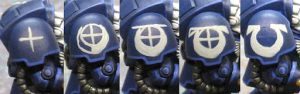 Ultramarine terminator chapter symbol step by step