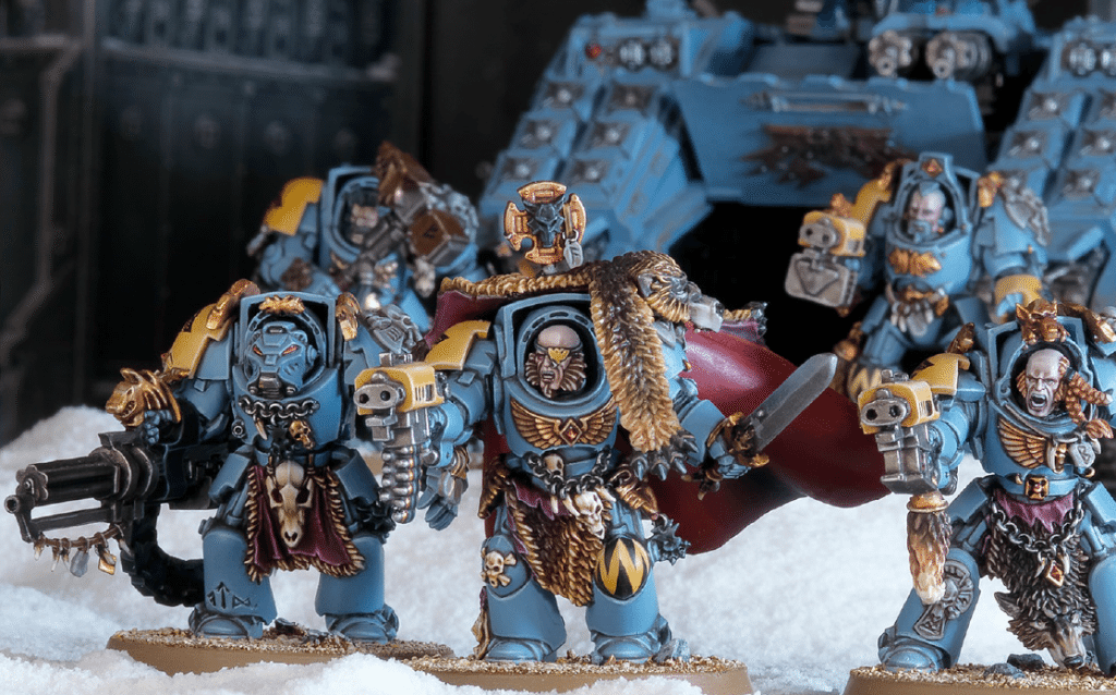 Space Wolves Wolf Guard Terminators Bare head 4 