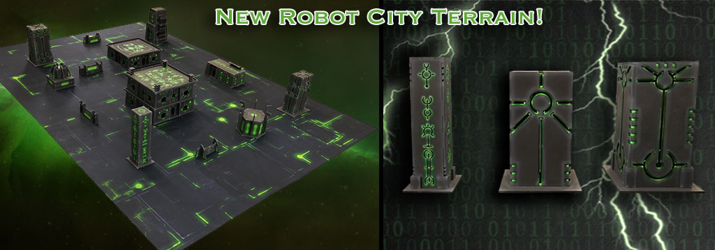 Tapis de jeux Nécrons Robot-city-terrain