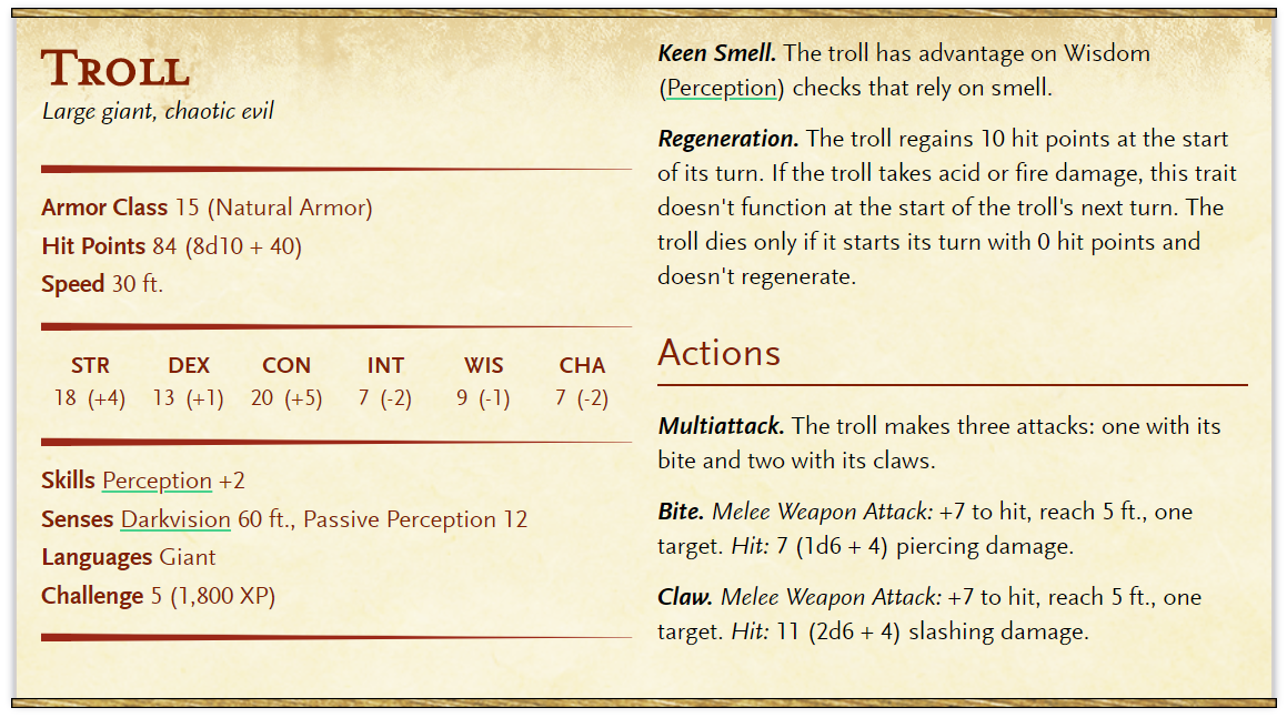 Gallery of Wizard Stat Block 5e.